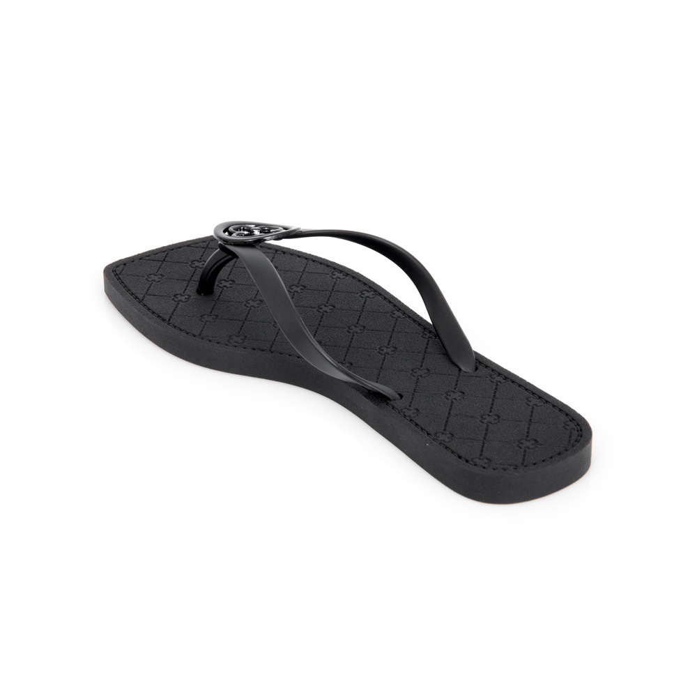 CHINELO BICO QUADRADO PRETO MONOGRAMA image number 2