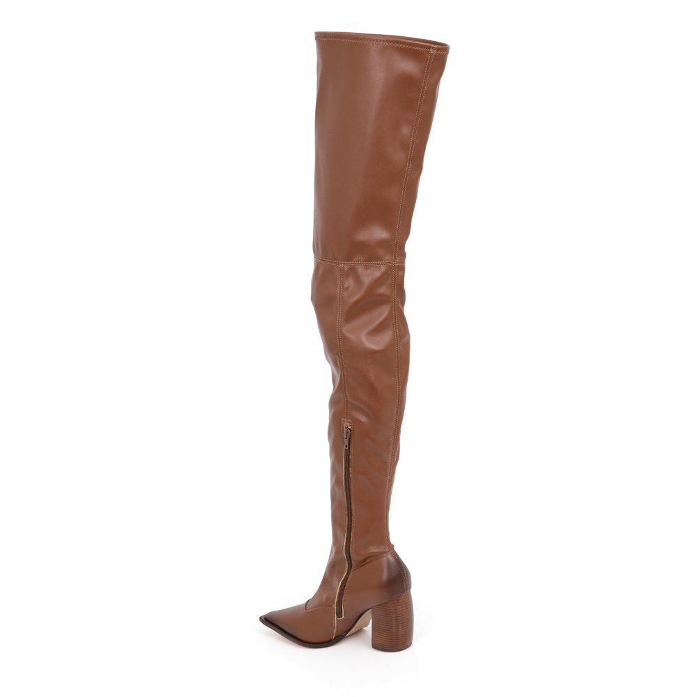 BOTA OVER THE KNEE CARAMELO STRECH image number 2