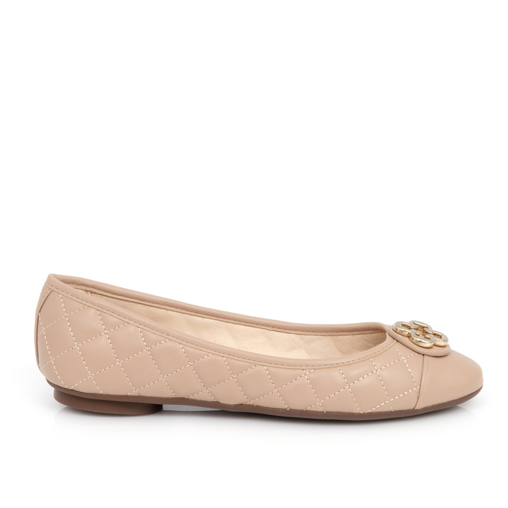 SAPATILHA CATHERINE MODERNIT&Aacute; NUDE SEDA DE COURO MATELASS&Ecirc; image number 0