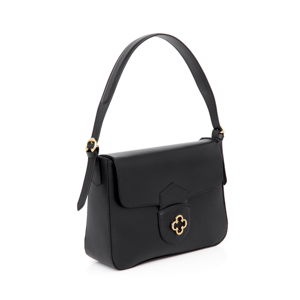 BOLSA CAPODARTE COURO ATANADO PRETA image number 3