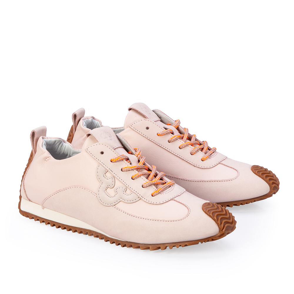 T&Ecirc;NIS FEMININO SNEAKERS COURO ROSA PE&Ocirc;NIA  AMARRA&Ccedil;&Atilde;O image number 3