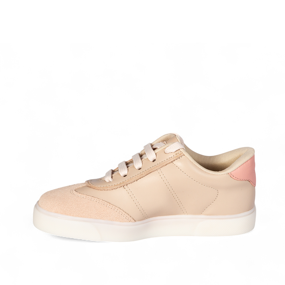 T&Ecirc;NIS INFANTIL NUDE SEDA DE COURO AMARRA&Ccedil;&Atilde;O image number 2