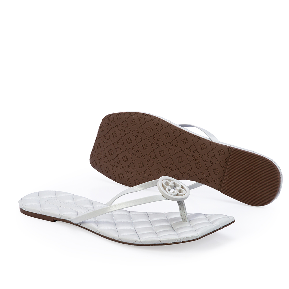 CHINELO RASTEIRO BRANCO COURO image number 3