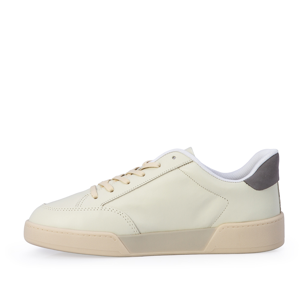 T&Ecirc;NIS FEMININO FLATFORM CINZA CARBONO DE COURO AMARRA&Ccedil;&Atilde;O image number 2