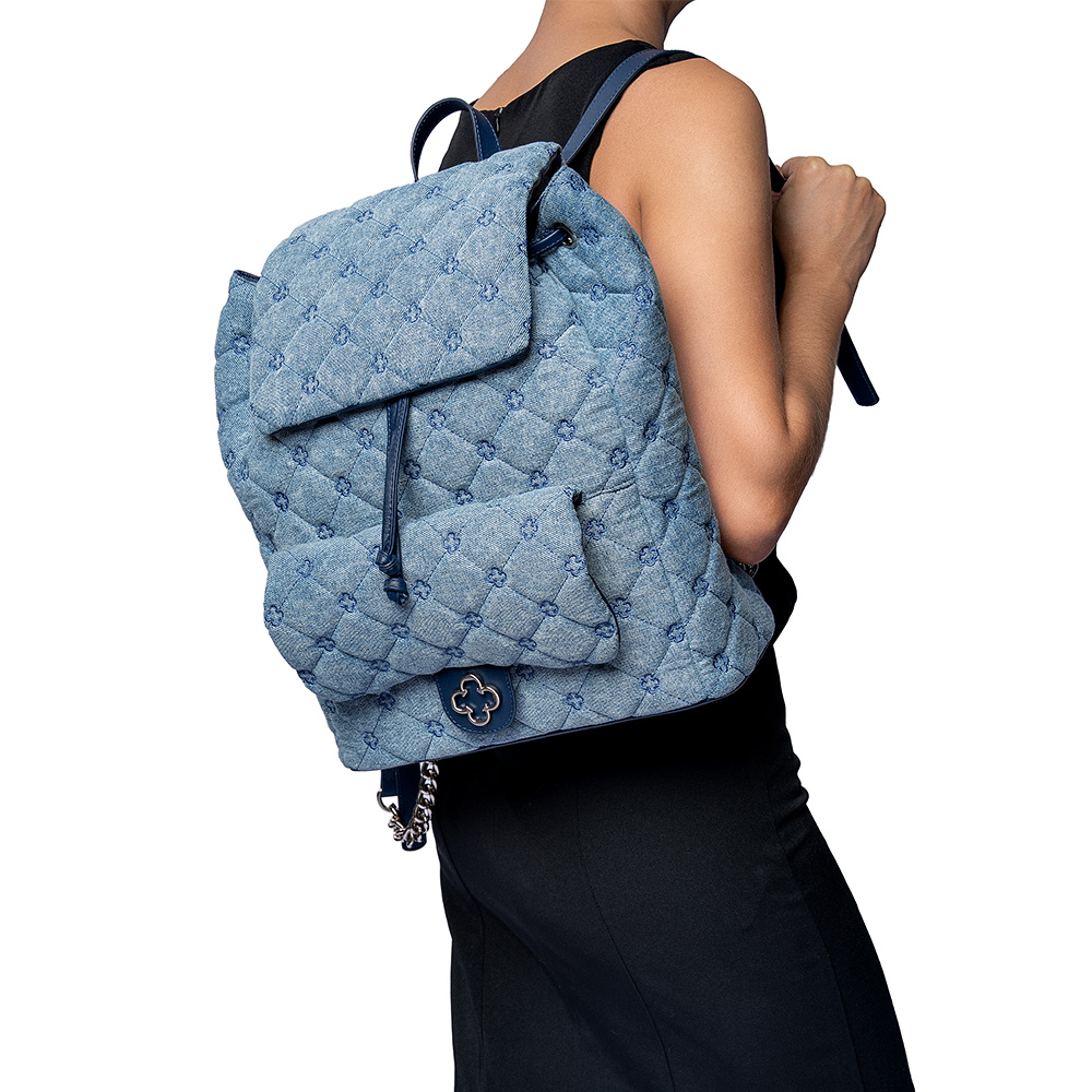 MOCHILA FEMININA MARINHO AZZURRO MONOGRAMA image number 1