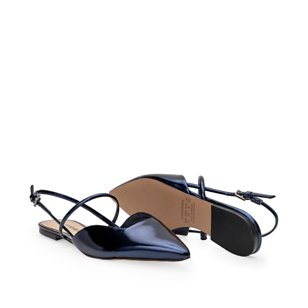 SAPATILHA SLINGBACK MARINHO AZZURRO DE COURO image number 3