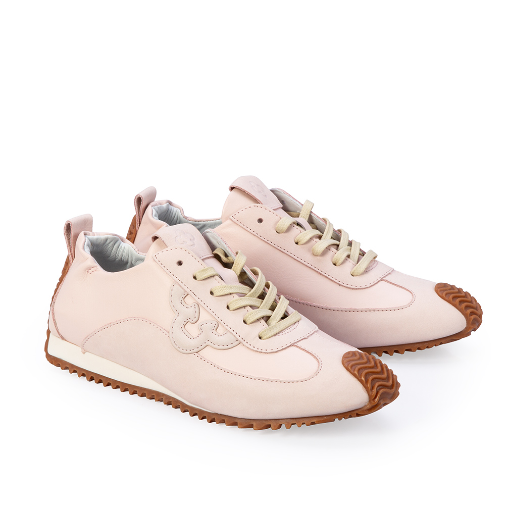 T&Ecirc;NIS FEMININO SNEAKERS COURO ROSA PE&Ocirc;NIA  AMARRA&Ccedil;&Atilde;O image number 1
