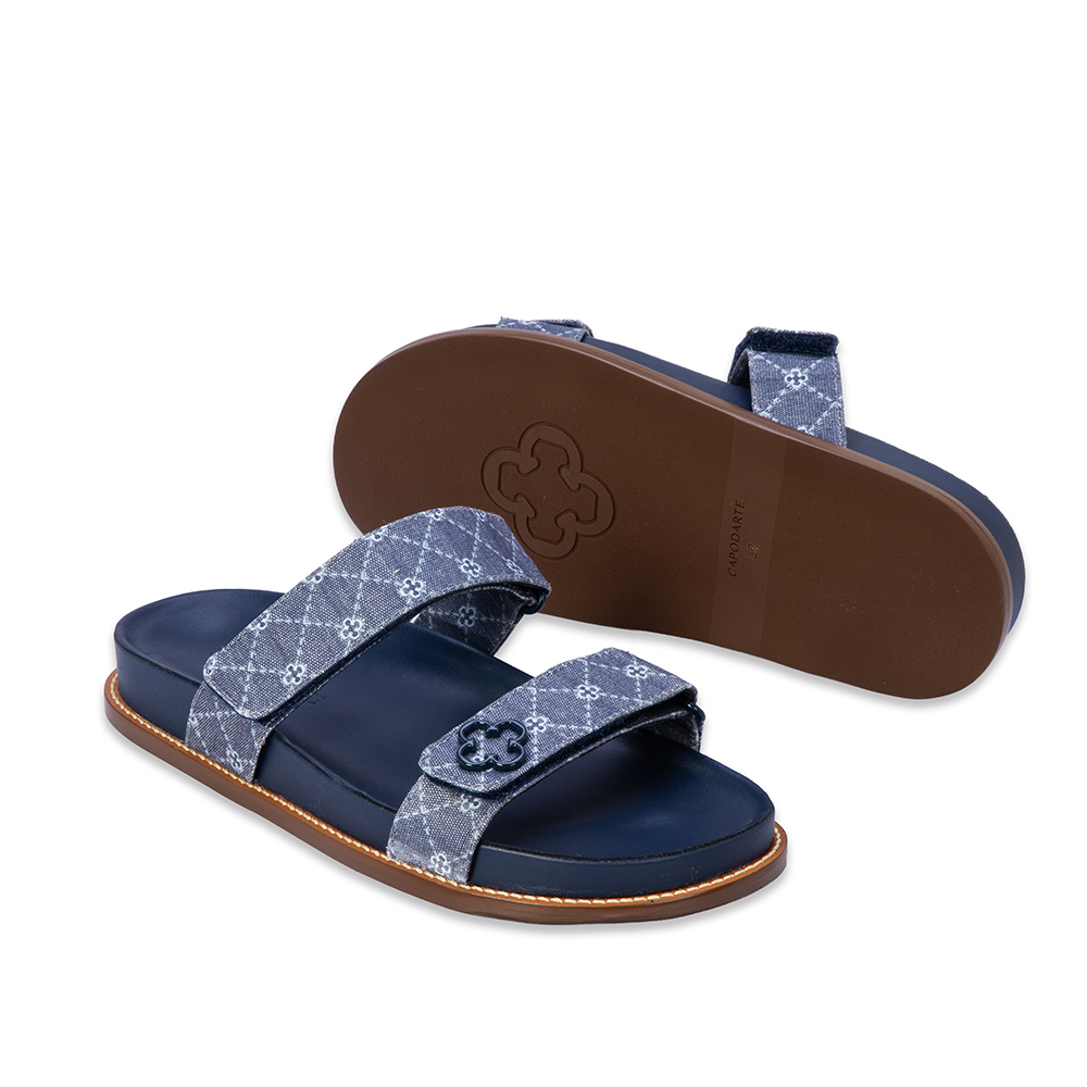 PAPETE JEANS MONOGRAMA COM VELCRO image number 3