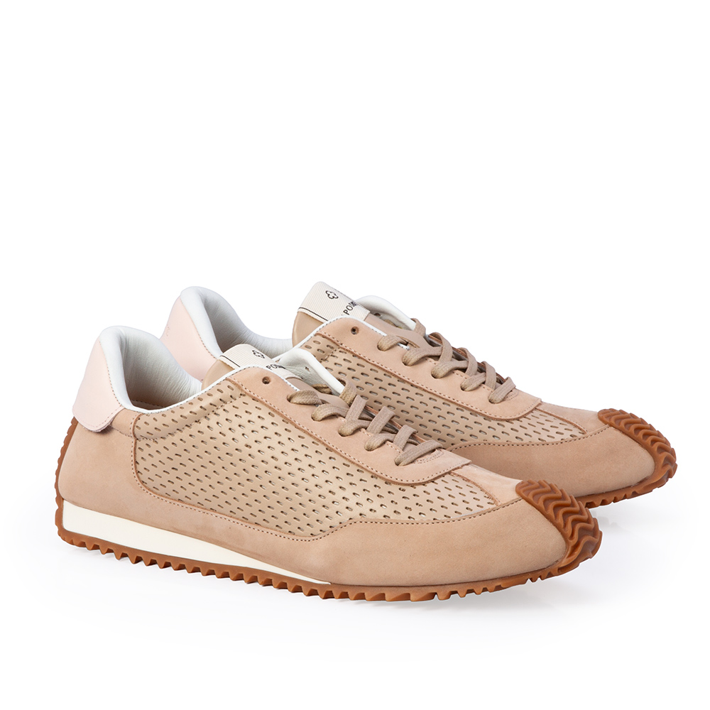 T&Ecirc;NIS FEMININO DE COURO NUDE SEDA AMARRA&Ccedil;&Atilde;O image number 1