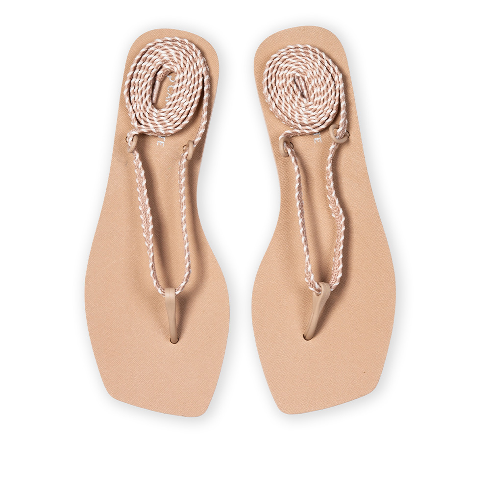 CHINELO DE DEDO INJETADO AMARRA&Ccedil;&Atilde;O SEDA CRU image number 4