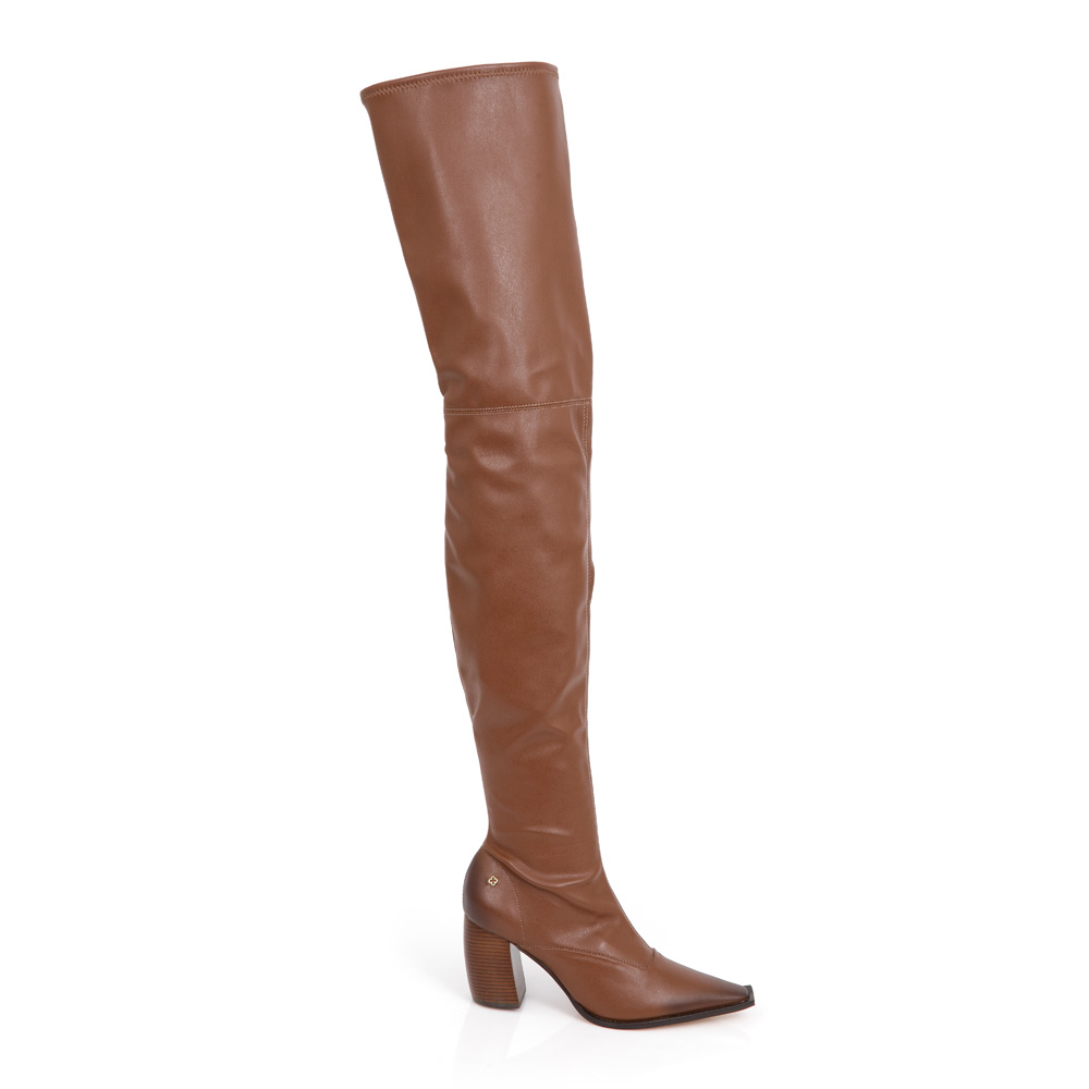 BOTA OVER THE KNEE CARAMELO STRECH image number 0