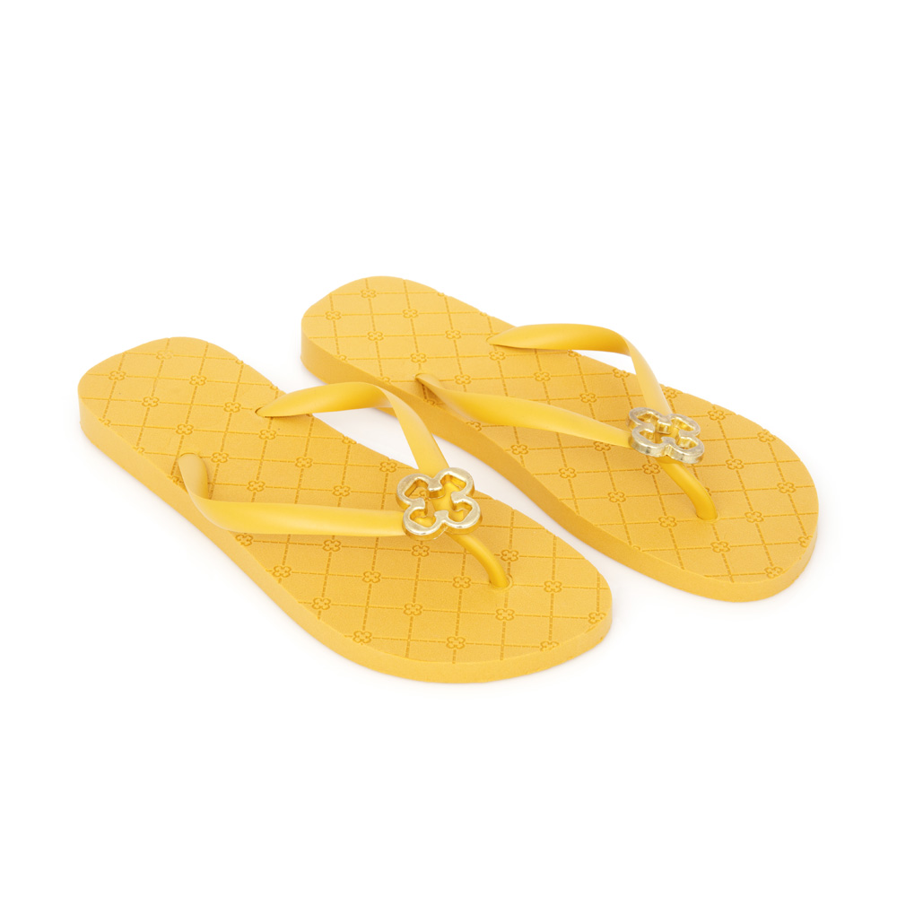 CHINELO DE DEDO MONOGRAMA AMARELO DAMASCO image number 1