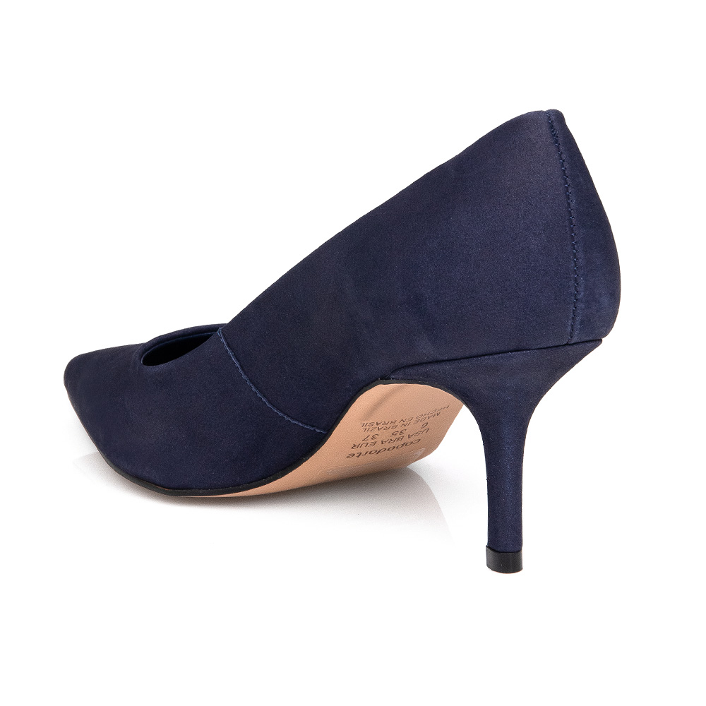 SCARPIN SALTO FINO MARINHO AZZURRO NOBUCK image number 2