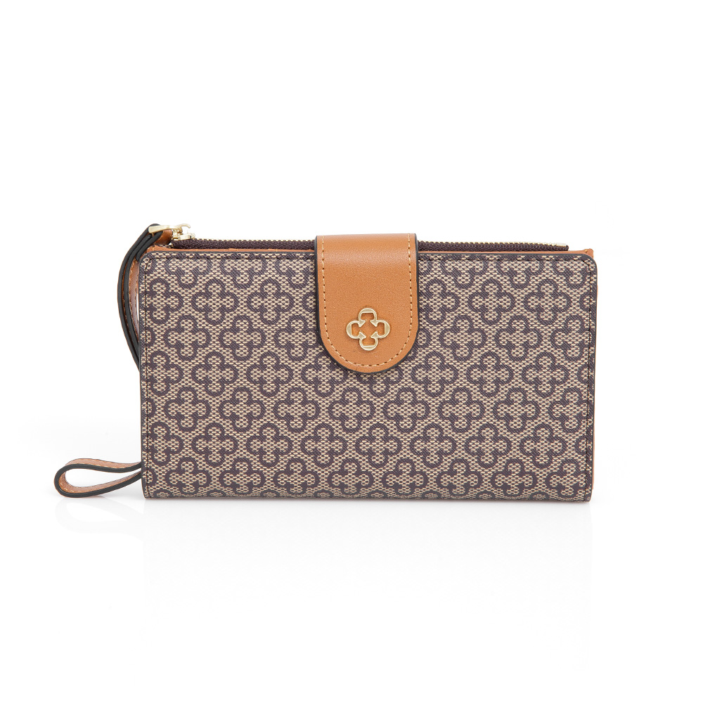 CARTEIRA FEMININA CARAMELO MONOGRAMA image number 0