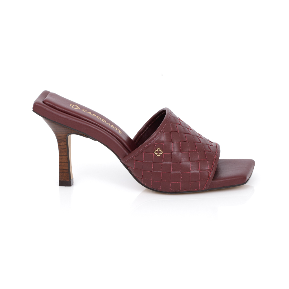 MULE COURO BORD&Ocirc; TRESS&Ecirc; image number 0