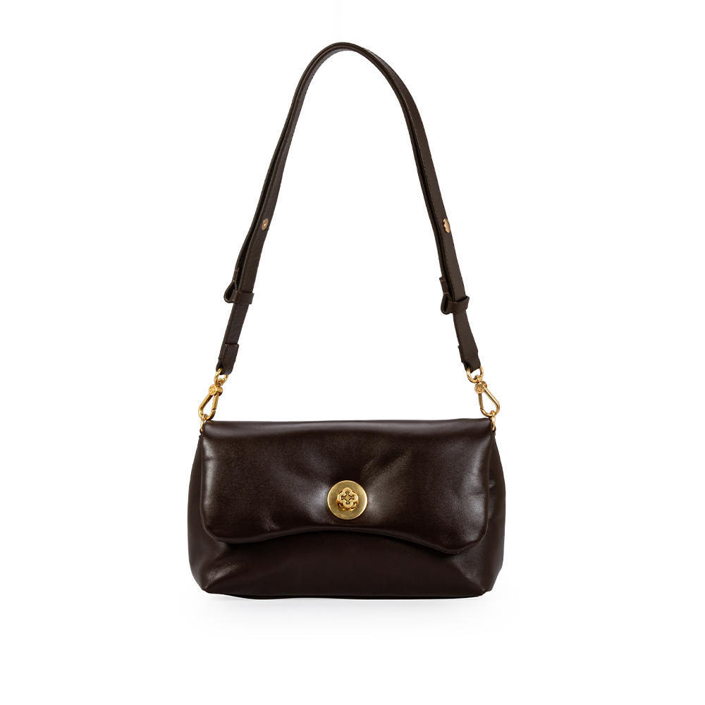 BOLSA SHOULDER BAG COURO CACAO image number 0