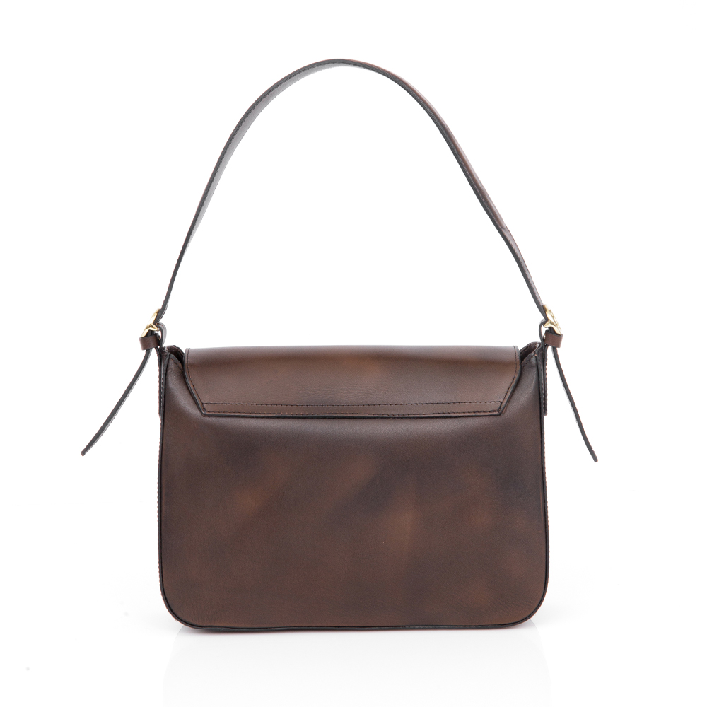 BOLSA CAPODARTE  COURO TOBACCO SHOULDER BAG image number 2