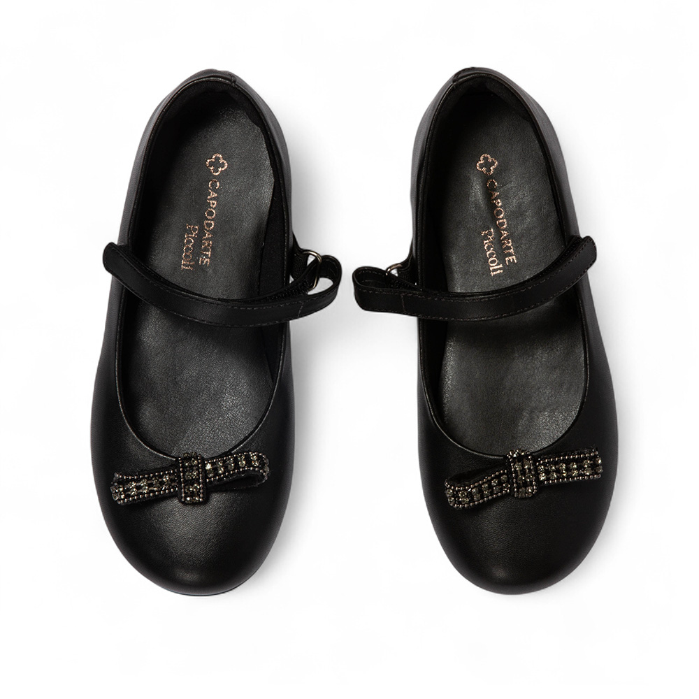 SAPATILHA BEB&Ecirc; PRETA COM VELCRO LA&Ccedil;O image number 4