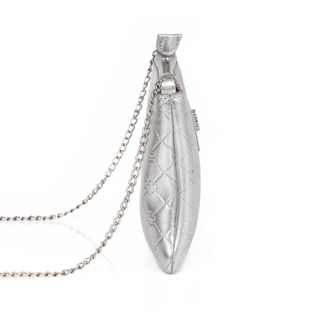 BOLSA INFANTIL PRATA ALÇA CORRENTE image number 1