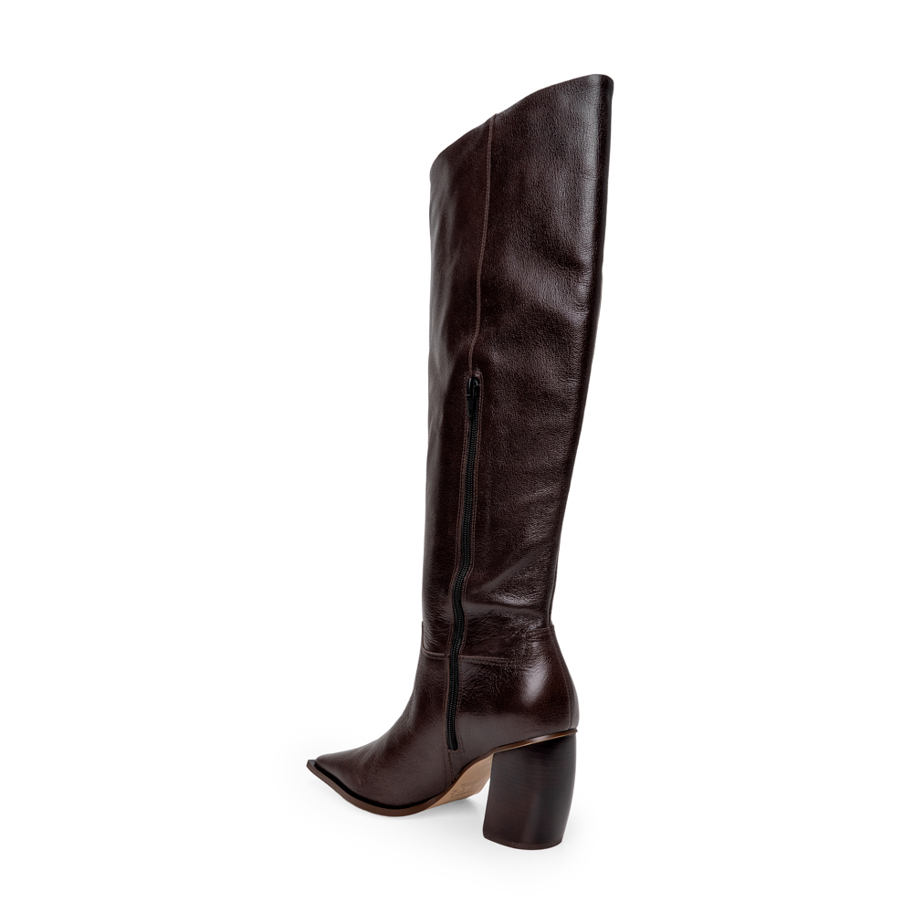 BOTA CANO LONGO MARROM TOBACCO DE COURO image number 3
