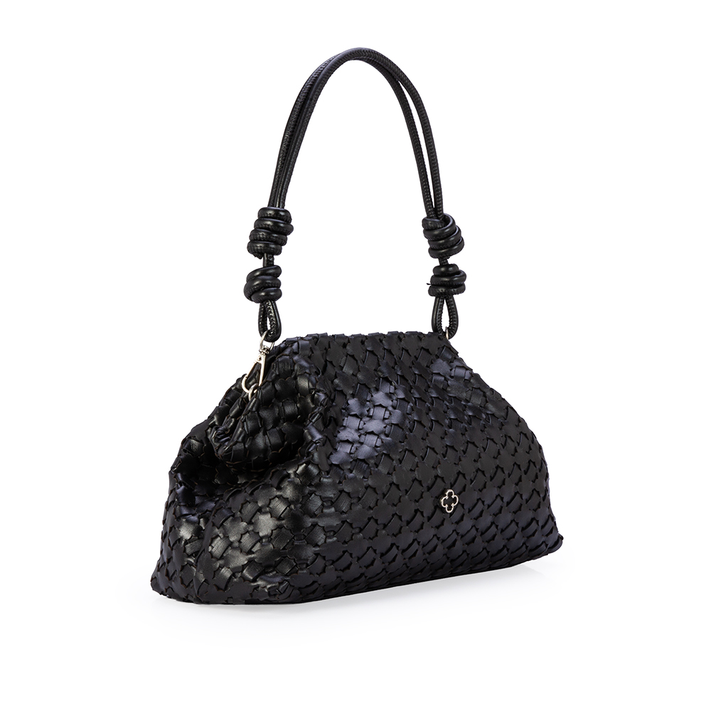 BOLSA PRETA DE COURO TRESS&Ecirc; CLUTCH image number 3