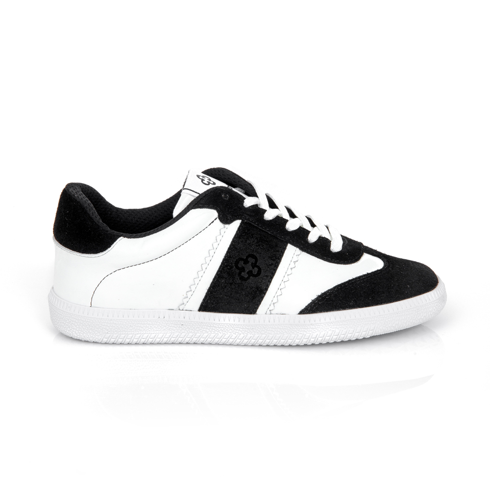TÊNIS FEMININO PRETO E BRANCO SOLA BRANCA image number 0