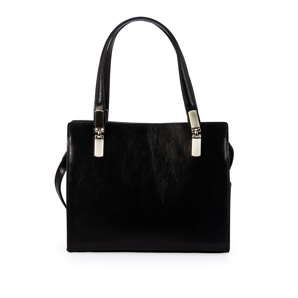 BOLSA TIRACOLO PRETA DE COURO TOTE image number 2