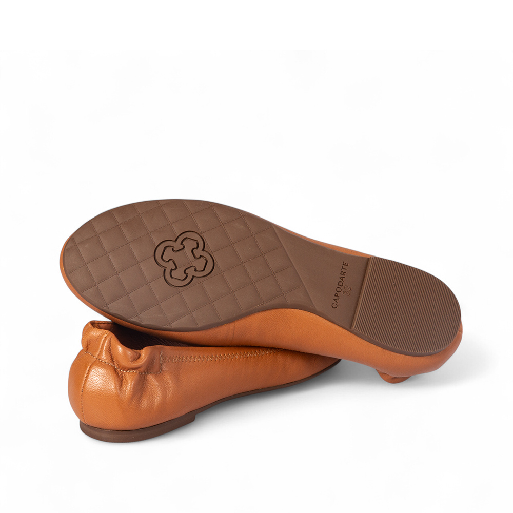 SAPATILHA INFANTIL CARAMELO DE COURO CATHERINE image number 3