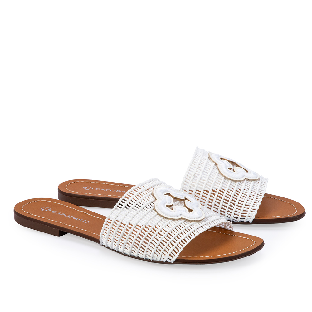 CHINELO SLIDE BRANCO TRAMADO image number 1