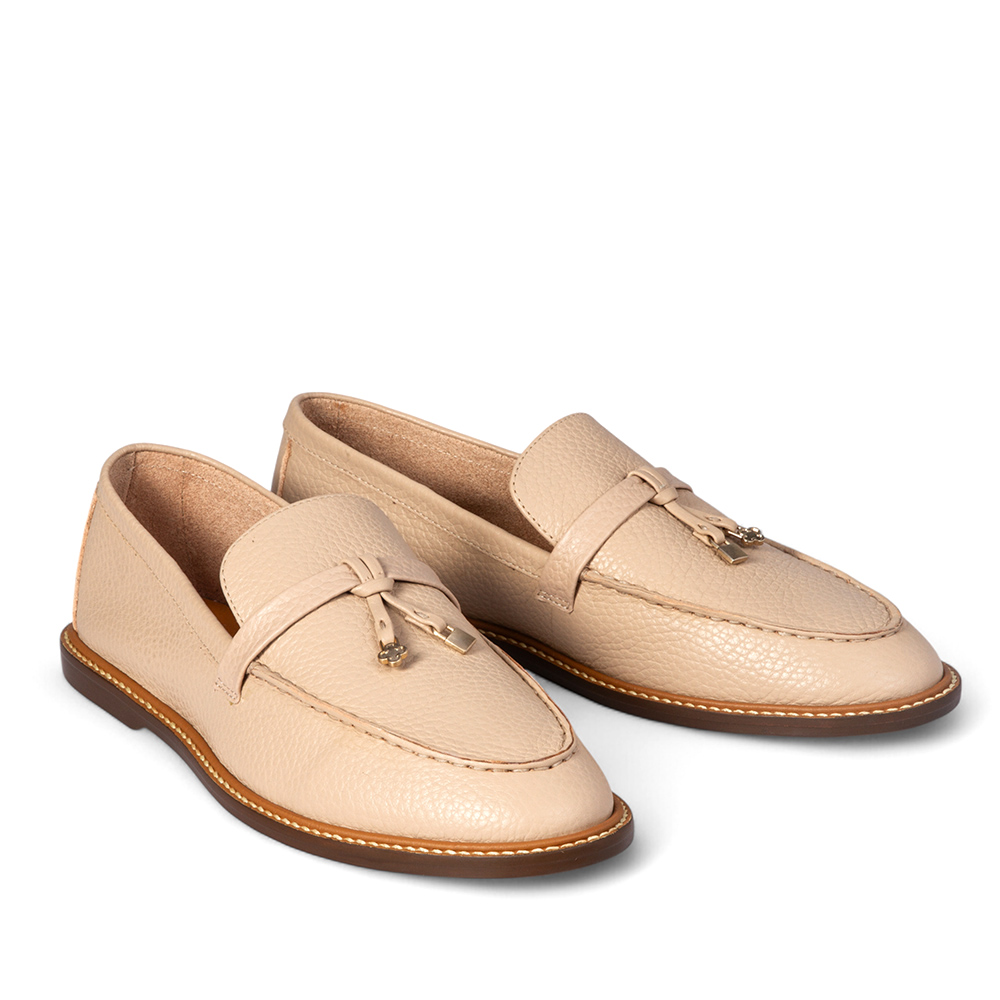 LOAFER MOCASSIM COURO NUDE SEDA FLOATER image number 1