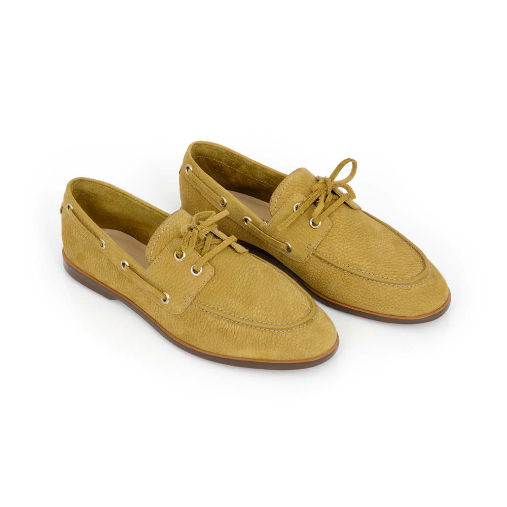 LOAFER MOCASSIM DE COURO NOBUCK AMARELO CITRINO image number 1