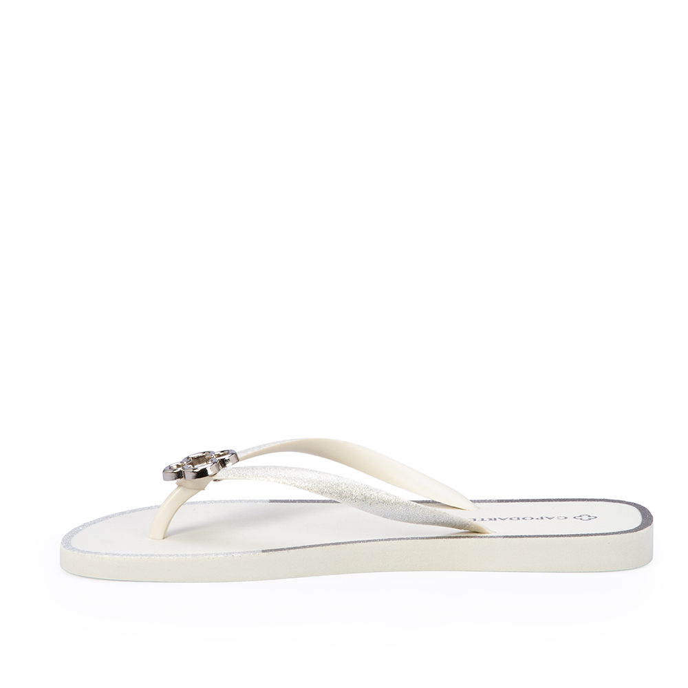 CHINELO DE DEDO BRANCO E CINZA GLITTER image number 2