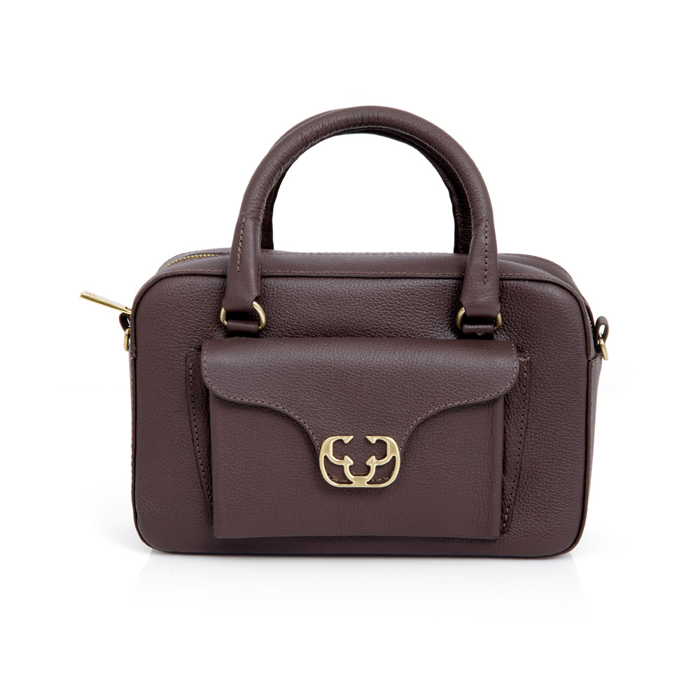 BOLSA TOTE MARROM DE COURO image number 0