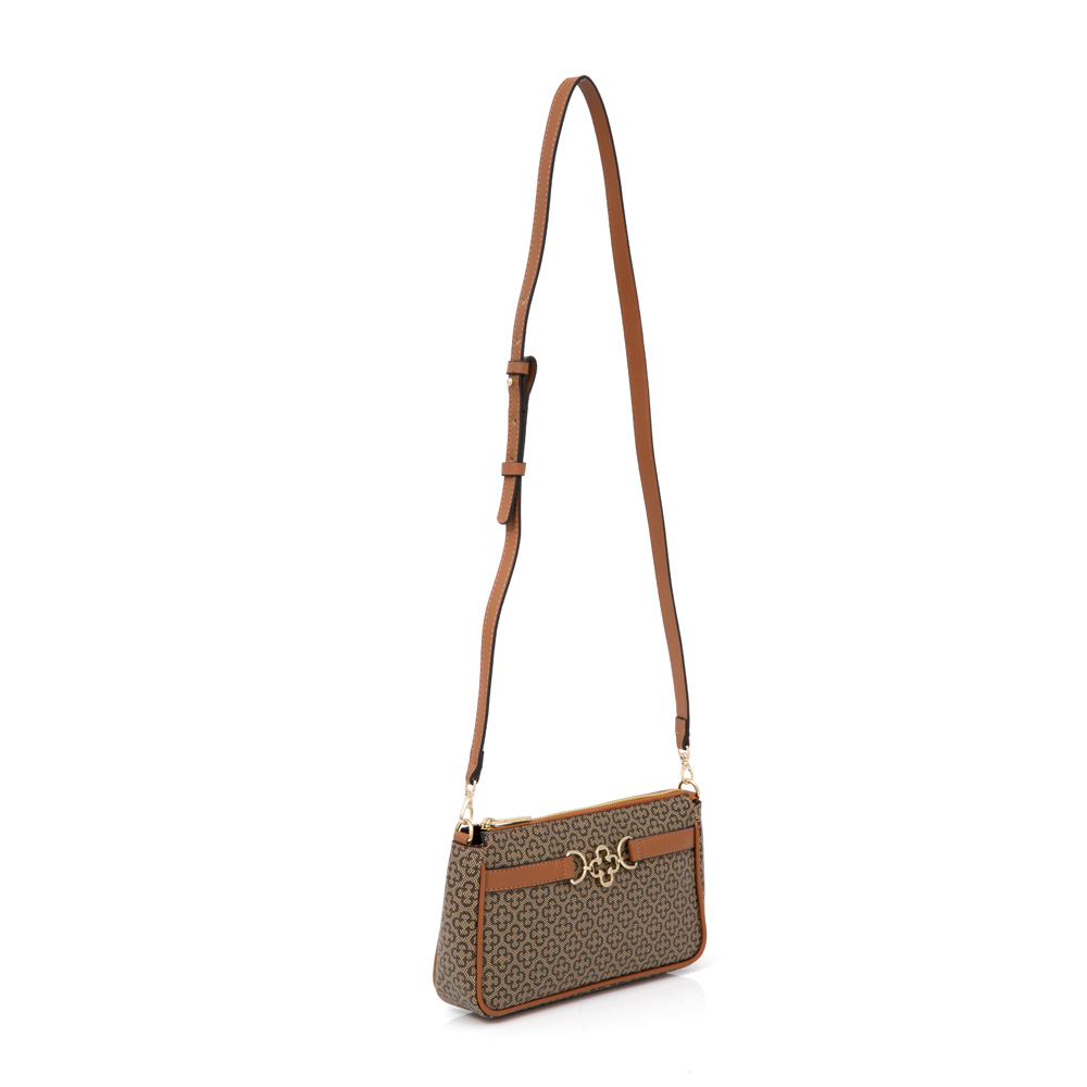 BOLSA PEQUENA CARAMELO MONOGRAMA SHOULDER BAG image number 4