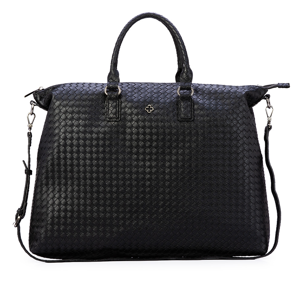 MALA GRANDE DE M&Atilde;O PRETA TRESS&Ecirc; image number 0