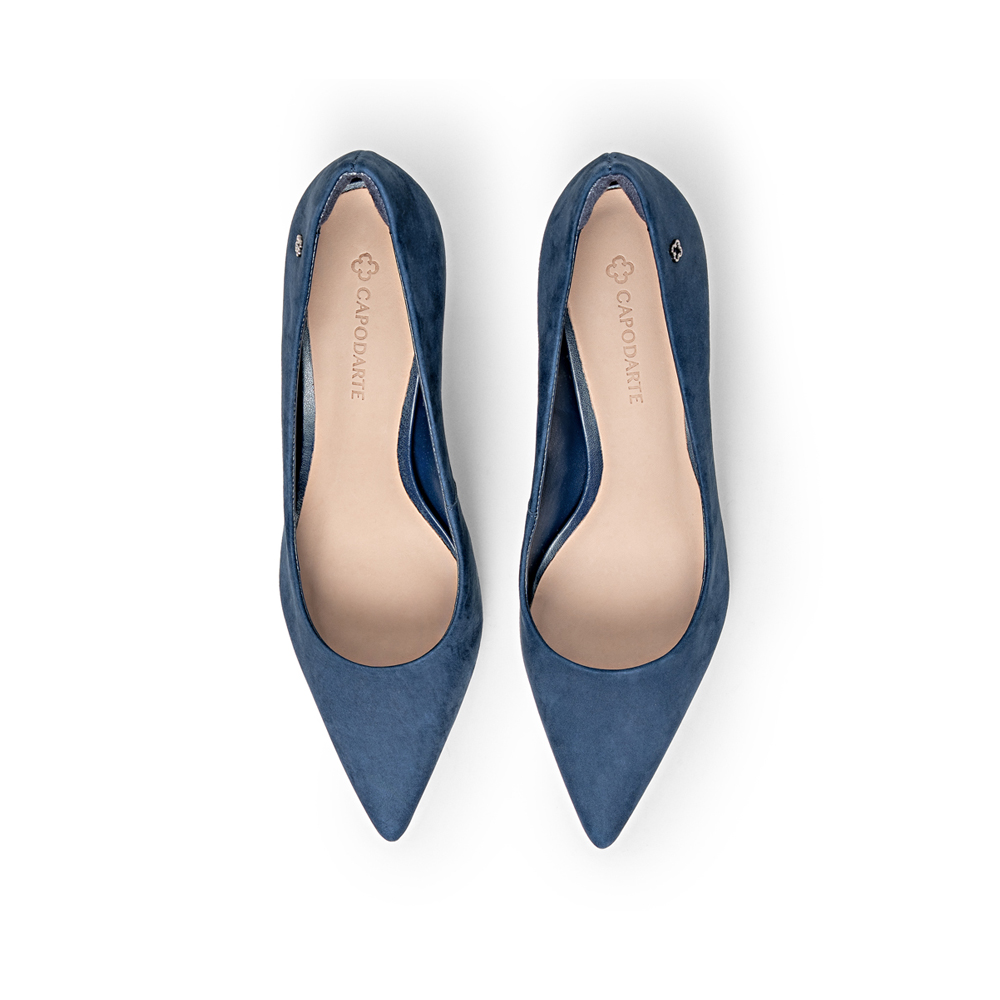 SCARPIN SALTO ALTO MARINHO AZZURRO COURO NOBUCK image number 4