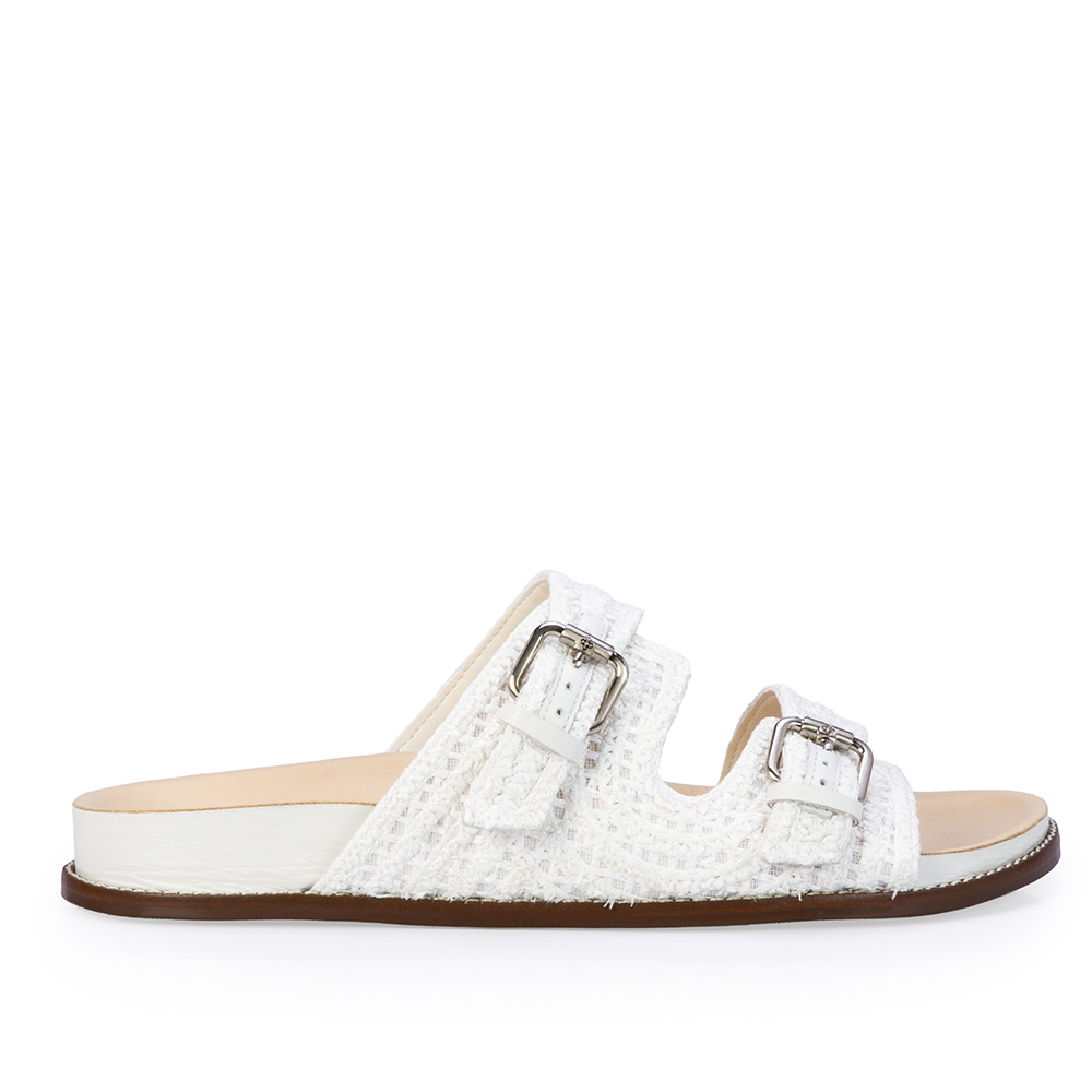 PAPETE BRANCO TRAMADO COM FIVELAS image number 0