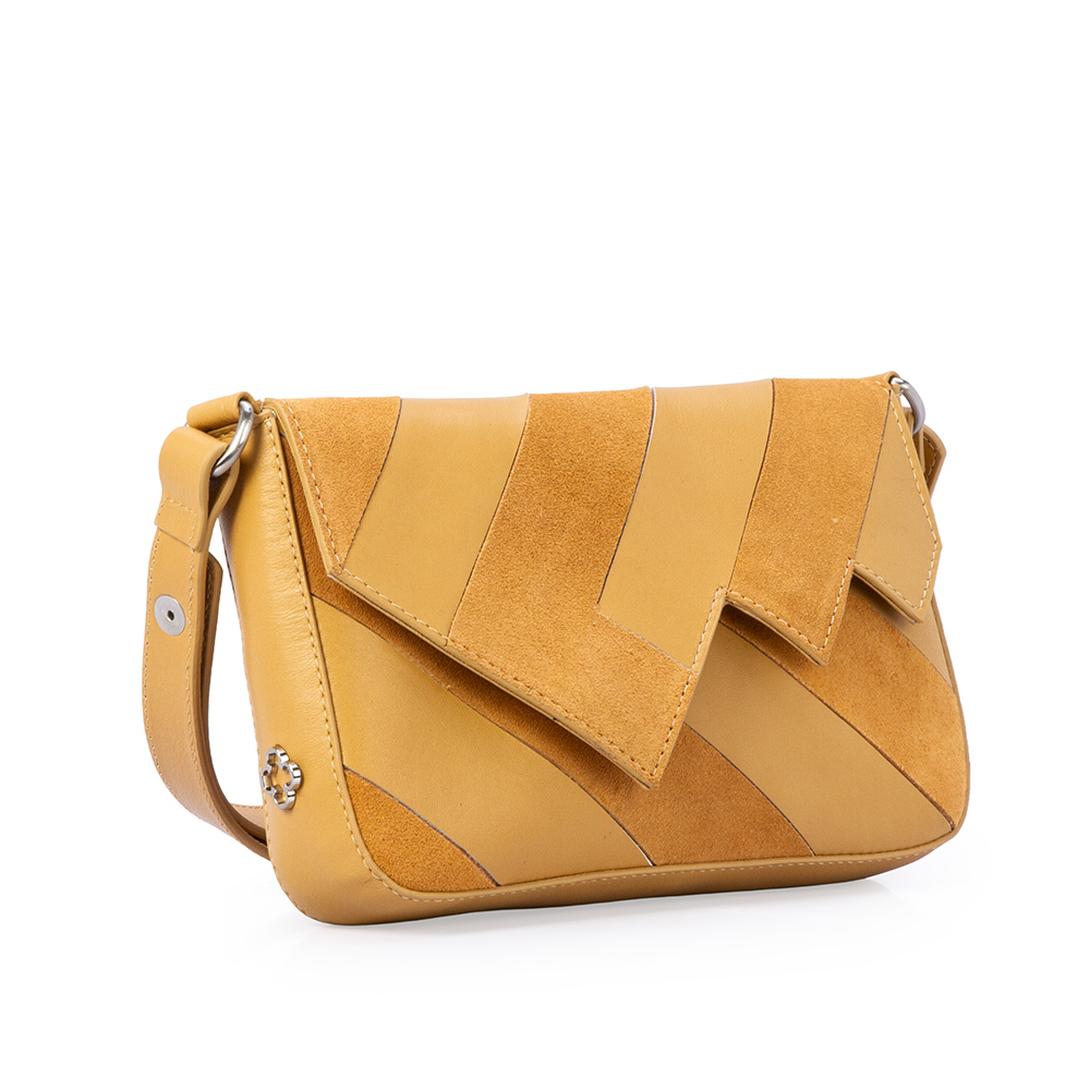 BOLSA BEGE SAVANA DE COURO SUEDE SHOULDER BAG image number 3