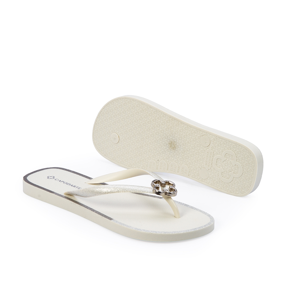 CHINELO DE DEDO BRANCO E CINZA GLITTER image number 3