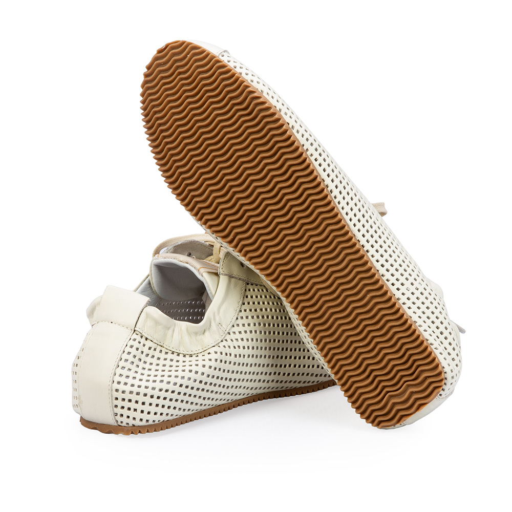 T&Ecirc;NIS FEMININO BRANCO DUNA DE COURO VAZADO COM EL&Aacute;STICO image number 3