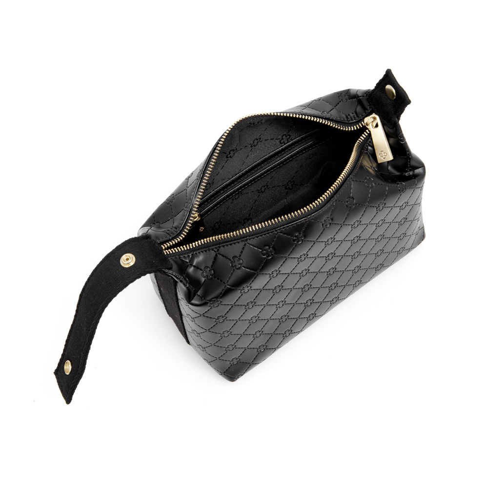 NÉCESSAIRE FEMININA PRETA MONOGRAMA image number 4