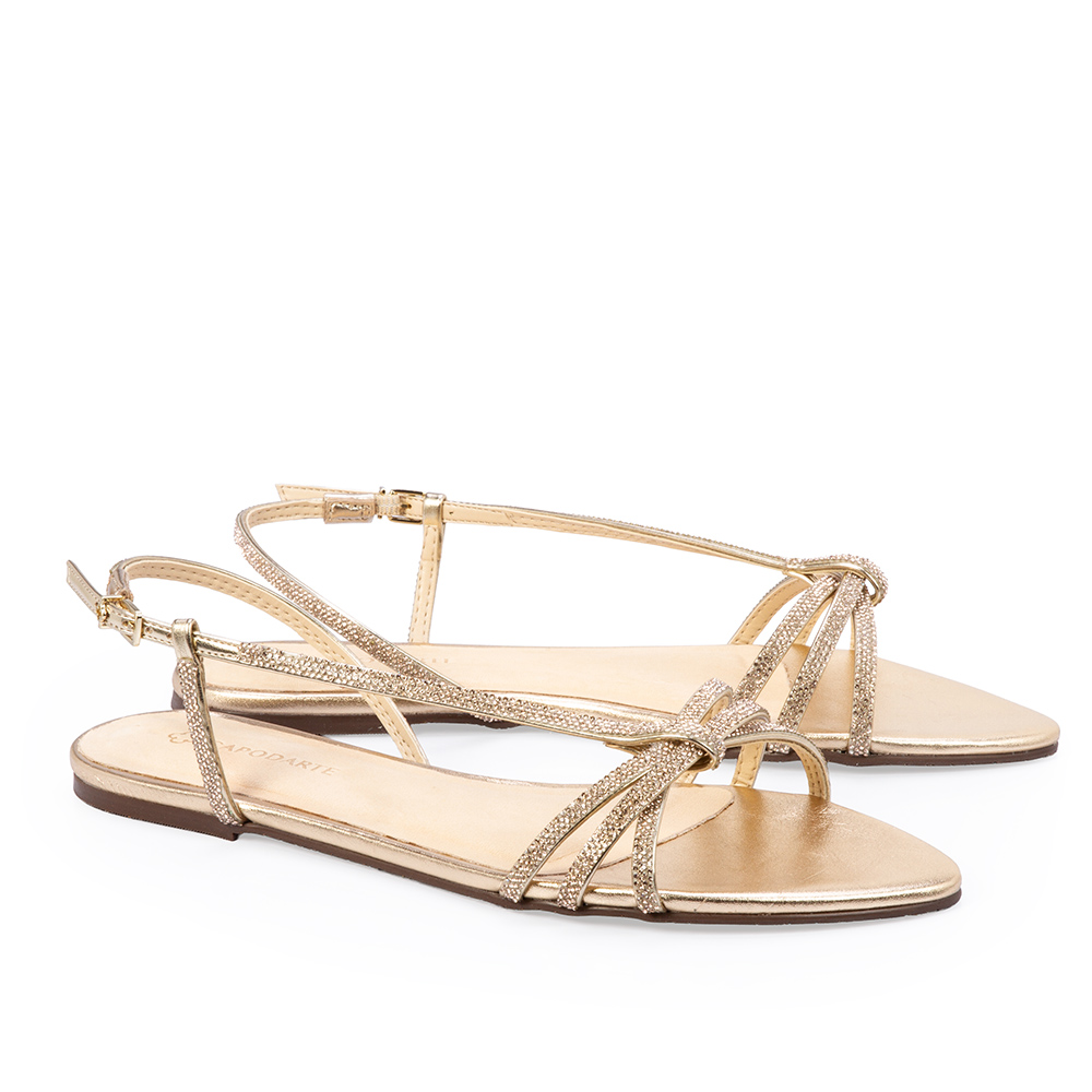 SAND&Aacute;LIA RASTEIRA DOURADA BRILHOS image number 1