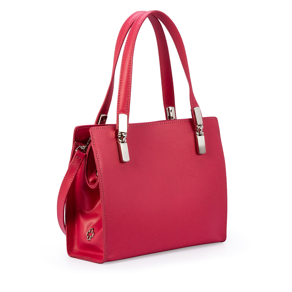 BOLSA TIRACOLO ROSA MAGN&Oacute;LIA DE COURO TOTE image number 3