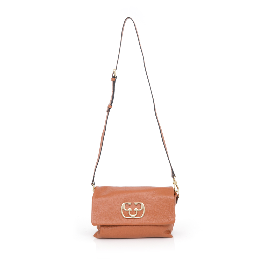 BOLSA CARAMELO DE COURO SHOULDER BAG image number 3