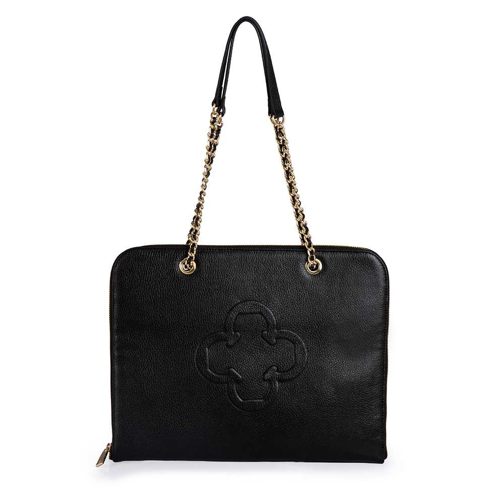 PASTA NOTEBOOK PRETA DE COURO image number 1