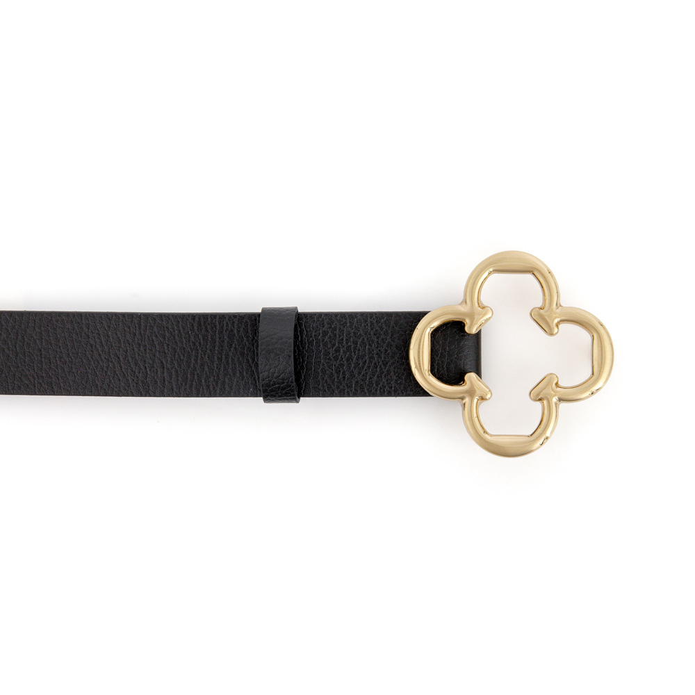 CINTO FEMININO PRETO DE COURO image number 2