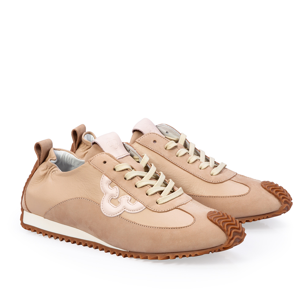 T&Ecirc;NIS FEMININO ROSA PE&Ocirc;NIA DE COURO SNEAKERS image number 1