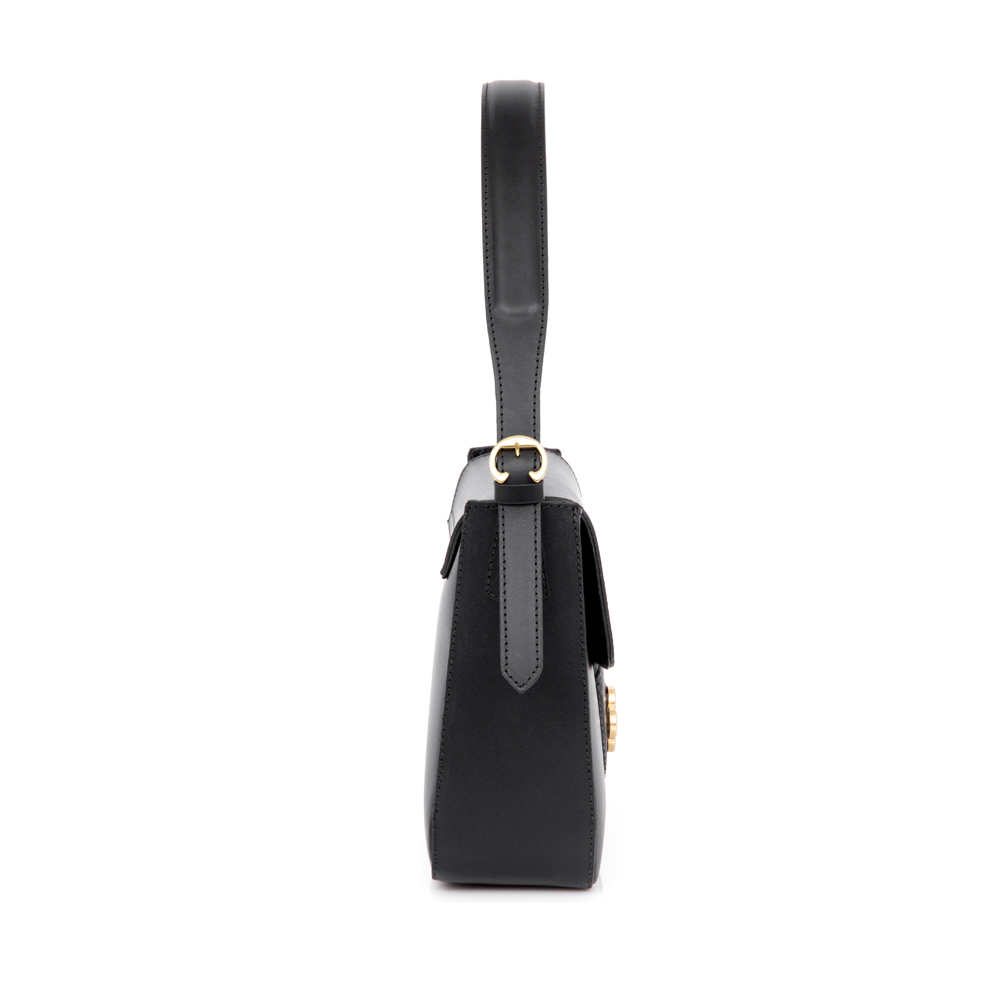 BOLSA CAPODARTE COURO ATANADO PRETO image number 1