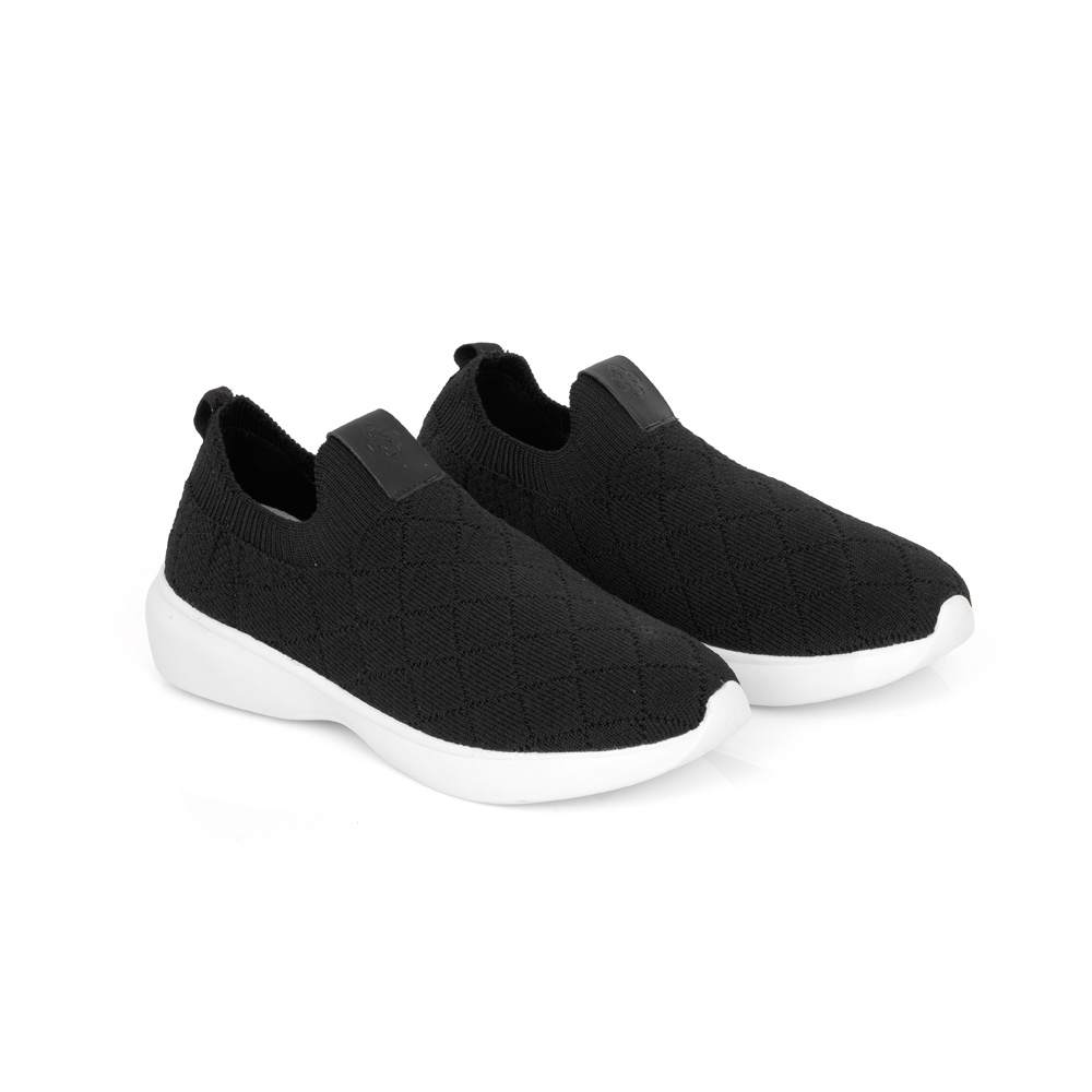 TÊNIS SLIP ON KNIT MATELASSÊ PRETO FEMININO image number 1