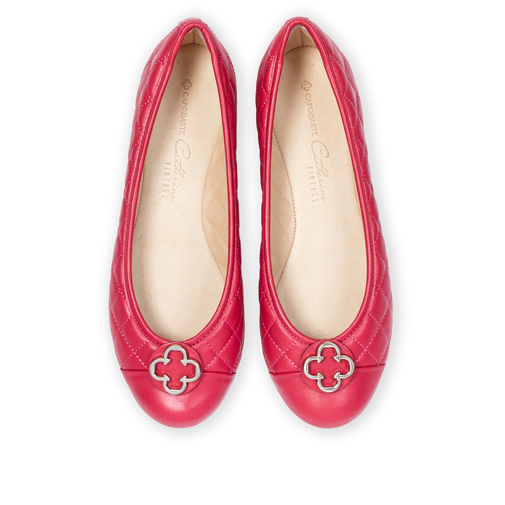 SAPATILHA COURO ROSA BICO REDONDO CATHERINE image number 4